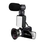 JOJIDE Videocamara, Videocámara Vlog for Exteriores de 2,7 K for fotografía, Zoom 16X, grabadora de vídeo, rotación de Pantalla táctil, Selfie, cámara Digital for Uso doméstico(64G SD Card,5)