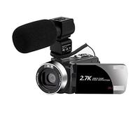 JOJIDE Videocamara, Videocámara Vlog for Exteriores de 2,7 K for fotografía, Zoom 16X, grabadora de vídeo, rotación de Pantalla táctil, Selfie, cámara Digital for Uso doméstico(No SD Card,NA-U600-LT)