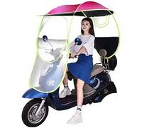 JOJMIDO Cubierta de Lluvia para Refugio de sombrilla de Bicicleta eléctrica, Cubierta de Paraguas Impermeable para Scooter con Dosel Transparente para automóvil con batería para Scooter de Motor de