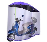 JOJMIDO Cubierta para la Lluvia para Parasol de Motocicleta, toldo Transparente para Coche eléctrico Completamente Cerrado, toldo para Paraguas para Scooter, Cubierta Impermeable para Scooter de mo