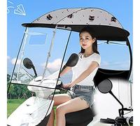 JOJMIDO Cubierta para Scooter de Motocicleta Impermeable al Aire Libre, toldo para Coche eléctrico, Visera Solar, Paraguas Universal para Scooter, protección Solar para Movilidad, Cubierta para llu