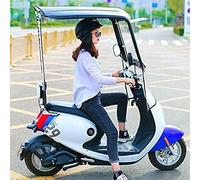 JOJMIDO Cubierta Universal para Parasol de Motocicleta eléctrica, Cubierta Impermeable para Lluvia de Scooter, Cubierta de Paraguas con Dosel para Coche con batería, Color Negro