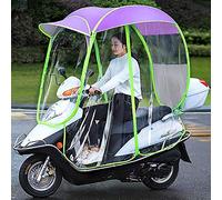 JOJMIDO Cubierta Universal para Parasol de Motocicleta eléctrica, Paraguas para Scooter de Motor Completamente Cerrado, Parasol de Movilidad y Cubierta para Lluvia Impermeable