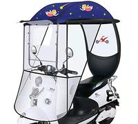 JOJMIDO Paraguas de Motocicleta, Cubierta para la Lluvia, Parasol para Coche eléctrico, Cubierta Impermeable para Scooter con Espejo retrovisor para Scooter de Motor de Coche Universal,1