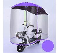 JOJMIDO Paraguas de Motocicleta, Cubierta para Lluvia, Parasol para Coche eléctrico, Paraguas Universal para Coche, Scooter, Paraguas, Movilidad, Parasol, Cubierta para Lluvia con Cortina de Lluvia