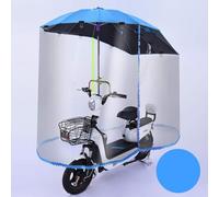 JOJMIDO Paraguas de Motocicleta, Cubierta para Lluvia, Parasol para Coche eléctrico, Paraguas Universal para Coche, Scooter, Paraguas, Movilidad, Parasol, Cubierta para Lluvia con Cortina de Lluvia