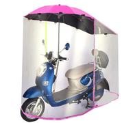 JOJMIDO Paraguas de Motocicleta, Cubierta para Lluvia, Parasol para Coche eléctrico, Paraguas Universal para Coche, Scooter, Paraguas, Movilidad, Parasol, Cubierta para Lluvia con Cortina de Lluvia