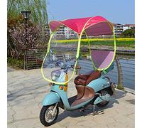 JOJMIDO Toldo para Paraguas de Coche eléctrico, Resistente al Agua, Paraguas Universal para Motocicleta, Cubierta para la Lluvia, Parabrisas para Visera Solar para Bicicleta de Motor,A