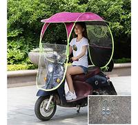 JOJMIDO Toldo para Parasol de Motocicleta eléctrica, Cubierta para Lluvia para Parasol de Bicicleta eléctrica, Paraguas Universal para Motocicleta, Scooter, Movilidad, Sol, Impermeable, A, 2