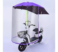 JOJMIDO Toldo para sombrilla de Coche eléctrico, Cubierta para Lluvia para sombrilla de Motocicleta, Cubierta Universal para Lluvia para sombrilla de Movilidad para Motocicleta y Scooter