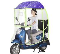 JOJMIDO Toldo Transparente para Coche eléctrico Completamente Cerrado, Scooter de Movilidad, Cubierta para Viento, Lluvia, Coche eléctrico, previene Paraguas, Cubierta Universal para Parasol para m