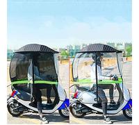 JOJMIDO Universal Car Motor Scooter Totalmente Cerrado Parasol Cubierta para la Lluvia Paraguas Impermeable, Scooter Plegable Movilidad Scooter Canopy
