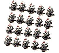jojnsha 20 dijes decorativos para collares y hacer bonitos colgantes de Navidad con forma de gato