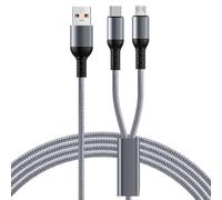 jojnsha 60/150/200cm 66W Fast Charging Cable Multi Data USB a to Type-C and 5 Pin USB Wire for Phone Data & Charging