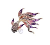 jojnsha Broche multiusos divertido y sofisticado para pesca de oro, diseños elegantes, accesorio portátil de moda para artistas o intérpretes o ejecutantes, atuendo diario, 8*8*3CM, Metal