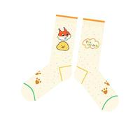jojnsha Calcetín para mujer con diseño de animales de dibujos animados, a la moda, cómodo, para patineta, innovación, para parejas, B, Talla única