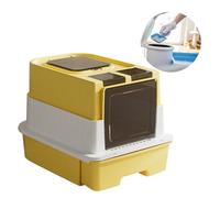 jojnsha Cesta De Basura para Gatos Cerrada Estructura Zonas Control Olores Sustancia ABS Fácil Y Ordenada Interior Espacioso Proporcionados Todos Estructura Inodoro Cerrada