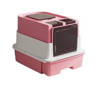 jojnsha Cesta De Basura para Gatos Cerrada Estructura Zonas Control Olores Sustancia ABS Fácil Y Ordenada Interior Espacioso Proporcionados Todos Estructura Inodoro Cerrada