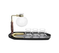 jojnsha Estructura De Cafetera Tubo Acabado Con Vidrio Inmune A Golpes Cálido Permanente Y Herramientas Elaboración Café Manual