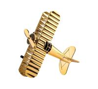 jojnsha European Flight - Modelo de avión de plata galvanizada de lujo, decoración del hogar para sala de estar, oficina, exhibición para coleccionistas, decoraciones plateadas galvanizadas