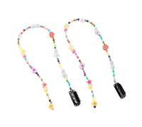jojnsha Juego de 2 horquillas acrílicas para el pelo para decorar la diadema, decoraciones elegantes, cuentas coloridas, accesorios para el cabello, joyería