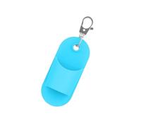 jojnsha Llavero multiusos de silicona reutilizable para pintalabios, accesorio para gimnasio, viajes, cosméticos, estuche portátil para bálsamo labial, Blue, Talla única