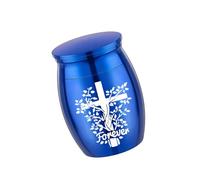 jojnsha Memorial Casket Ashes Container Urna Simpatía De Cremación para Cenizas/Cabello Ataket Urna Elegante para Mujeres Caja Conmemorativa Aluminio Elegante