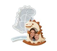 jojnsha Molde de silicona para marco de fotos con forma de animal para decoración especial del hogar, regalos, adornos de escritorio, manualidades, moldes de silicona