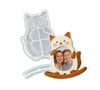jojnsha Molde de silicona para marco de fotos con forma de animal para decoración especial del hogar, regalos, adornos de escritorio, manualidades, moldes de silicona