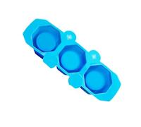 jojnsha Moldes de silicona con 3 cavidades, aptos para alimentos, resistentes a la temperatura, para jabón, manualidades, chocolate, hornear, flores