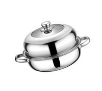 jojnsha Olla De De Múltiples a Prueba De Herrumbre Diseño De Ahorro De Energía Distribución Rápida del Calor Cocineros Caseros Vaporera De Acero Inoxidable con Frío