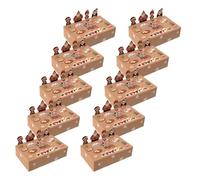 jojnsha Pack of 10 Animal Boxes for Candy Cookie Friendly Foldable Party Holiday Decoration Containers Folding Gift Boxes