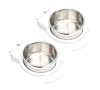 jojnsha Recipiente de poliestireno inmune a la oxidación y metal para pájaros para múltiples mascotas, destacando la instalación sencilla y cara sanitaria para periquitos