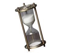 jojnsha Reloj De Vintage Europeo Reloj Giratorio Decorativo Grabado 15/30 Minutos para Decoración Hogar Y Oficina Adorno Escritorio