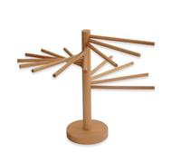 jojnsha Secador De Pasta De Madera Natural Único Soporte Resistente para Secador De Espagueti Estante De Secado De Madera Versátil para Herramientas De Cocina De Pasta Fresca