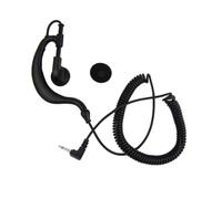 jojnsha Solo auricular con gancho para la oreja, enchufe de 3,5 mm, auriculares de vigilancia en forma de G, para radios, micrófono, hombro, solo auriculares