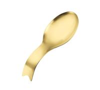 jojnsha Soporte de cuchara de acero inoxidable con mango largo para utensilios de cocina para encimera de estufa o estación de café, accesorio de cocina