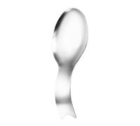 jojnsha Soporte de cuchara de acero inoxidable con mango largo para utensilios de cocina para encimera de estufa o estación de café, accesorio de cocina