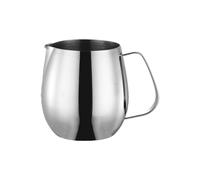 jojnsha Taza de acero inoxidable para espumar leche con mango ergonómico, jarra de vapor para café con leche