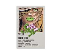 Jojo Part 7 - Póster minimalista de anime Jojo's Bizarre Adventure Póster decorativo en lienzo para pared, para sala de estar, dormitorio, 20 x 30 cm