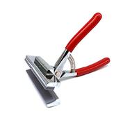 jojobasec Alicates de pintura al óleo de 12 cm con mango estirado para tela de lona, ancha, color plateado