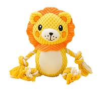jojobasec Juguete masticable de animales de peluche chirriantes para perros, juguete de peluche suave para perros pequeños a grandes