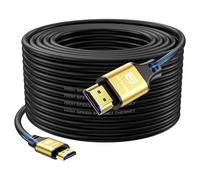 jojobnj Cable HDMI 4K de 20m, cable HDMI 2.0 de alta velocidad 4K a 60Hz 18Gbps, Ultra HD, retorno de audio Ethernet, video 4K, 1080p, 3D, arco, HDR, compatible con Xbox, PS5/PS4, HDTV, laptop, etc.