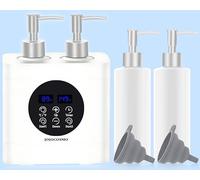 JOJOCOSMO Calentador de aceite de masaje doble con cuatro dispensadores de botellas de aceite, calentador continuo de 86 a 149 ℉, calentador de botellas de loción, calentador de dispensador, para