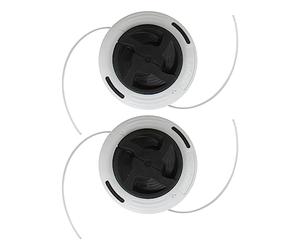 JOJOCY 2 cabezales de corte de doble línea C26-2 para Stihl FS55 FS56 FS70 FS80 FS85 FS89 FS90 FS94 FS100 FS120 FS130 FS240 FS250 FS260R FR130 FR410 FR460 FS-KK M FSA90 Recortadora de cuerdas
