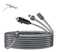 JOJOCY Cable de alimentación Starlink Mini 3 en 1, USB tipo C, 12-24 V, enchufe para encendedor de cigarrillos y cable de alimentación CC para cargador de coche y conector CC para Starlink Mini (3 m)