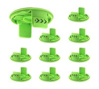 JOJOCY Greenworks G24LT - 10 tapas de línea de bobina de cortadora de césped 3411546A-6, apto para recortadoras de césped Greenworks de 24 V G24LT G24LTK2 G24LT30M G24LT30MK2
