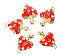 jojofuny 1 Juego Colgante De Hongo Champiñones Pequeños Colgando Adornos De Setas Hechizas Hongos Encantos De Setas Encantos De La Pulsera Joyería Haciendo Colgantes Joya Aleación 10 Piezas