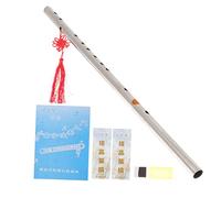 jojofuny 1 Juego Pífano Flauta China Hecha a Mano Flauta Dizi De Bambú Flauta De Bambú Juguetes Musicales Claritan Infantil Clararín Infantil Shakuhachi Niño Dorado Acero Inoxidable