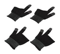 jojofuny 1 Par Guantes Dedo Manga De Juego Gel Paraca Juegos Pantalla Apretones Agarre Calentadores Las Manos De Mano Jugar Pegatinas Cetrería Sitio Condujo Black Spandex